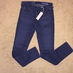AG middi ankle mid rise jeans